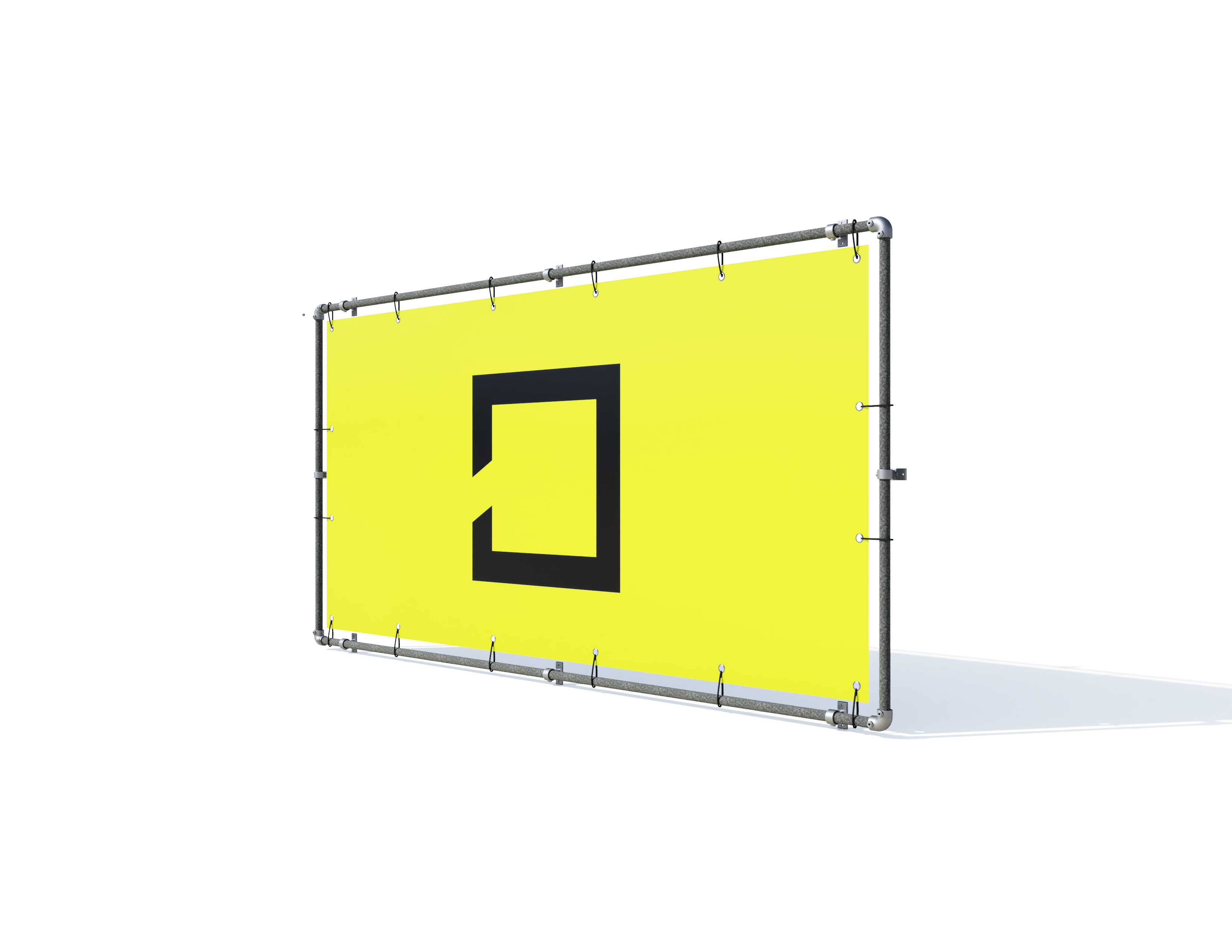 Bannerrahmen für Wandmontage 