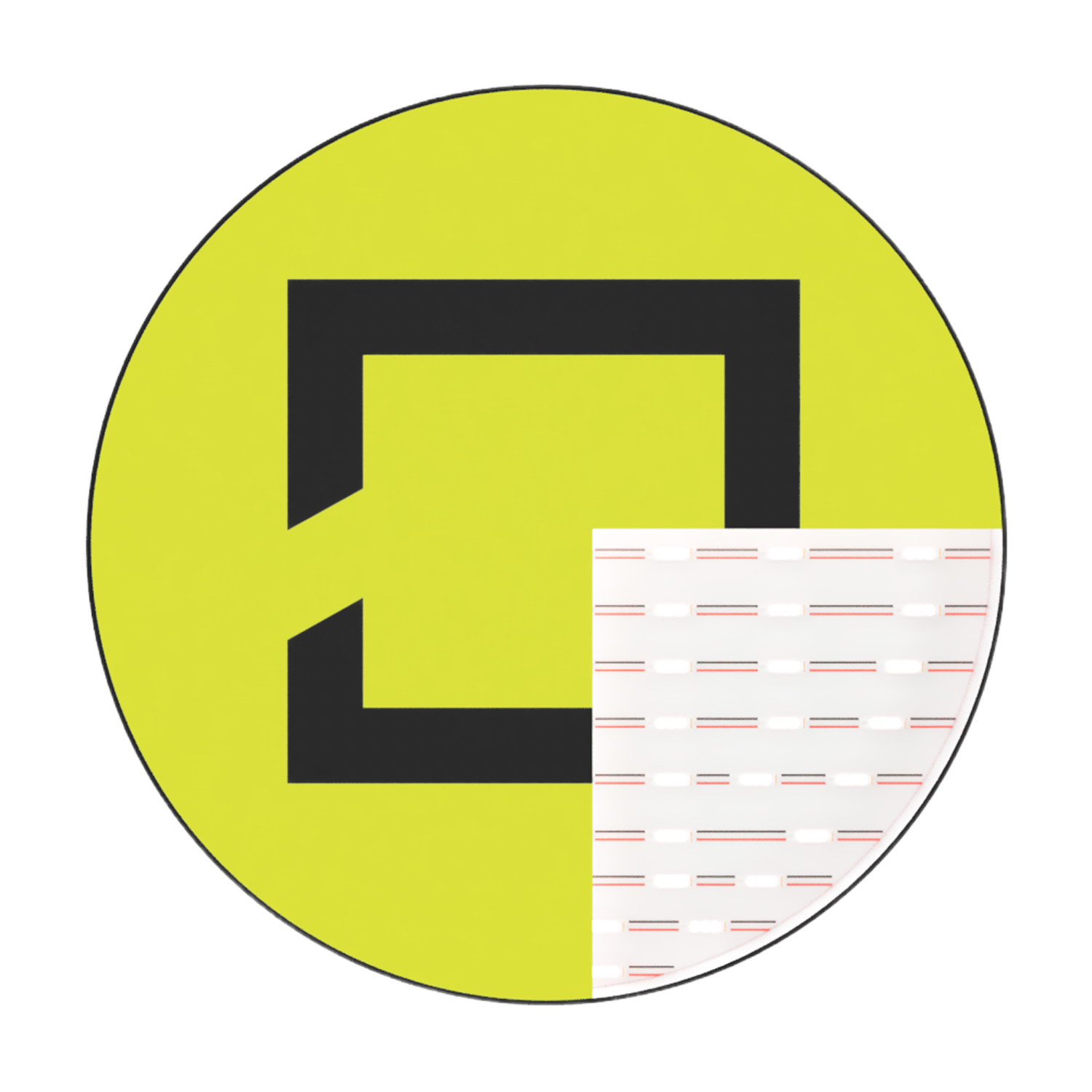 Leuchtkasten Rund mit Scheibe einseitig