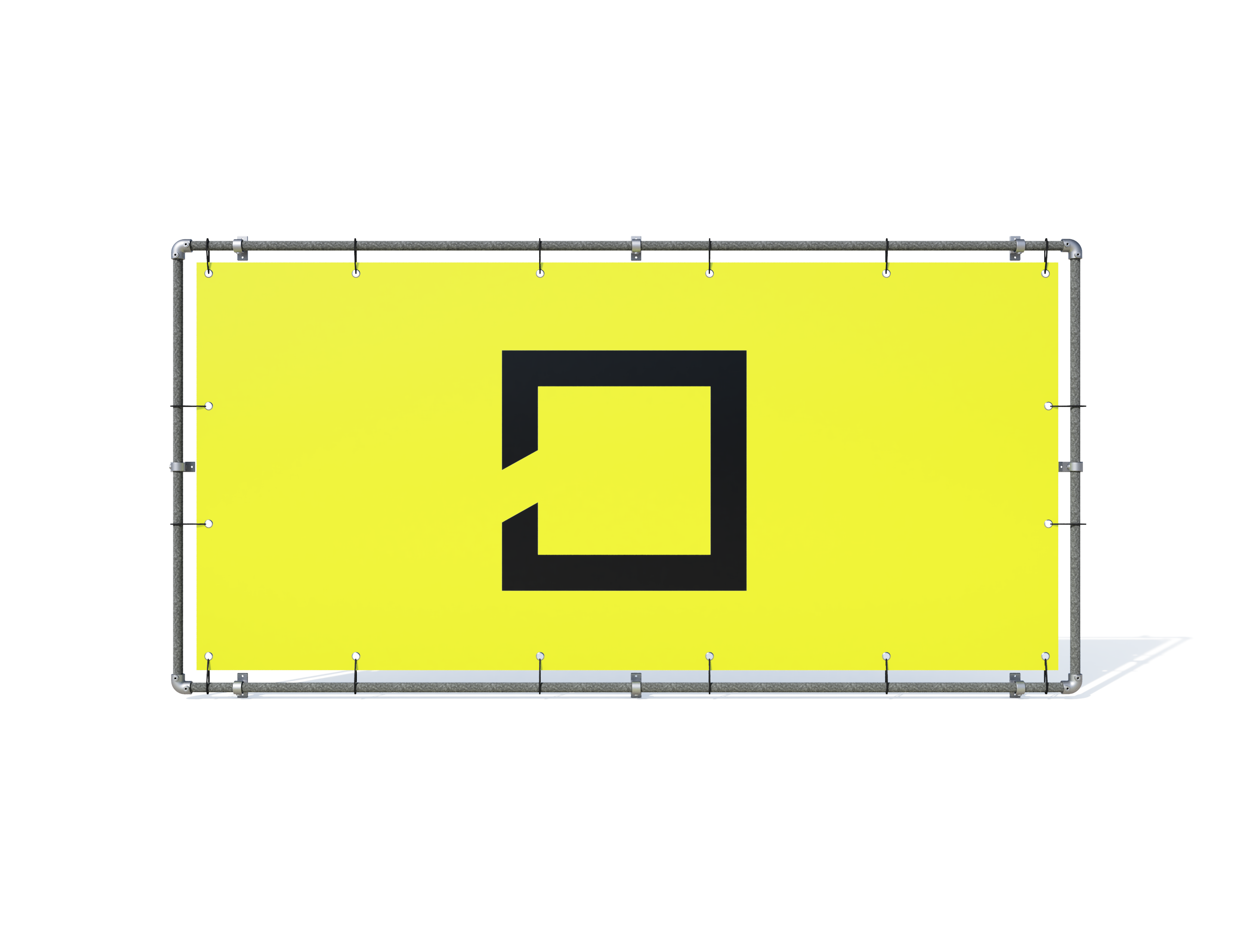 Bannerrahmen für Wandmontage 