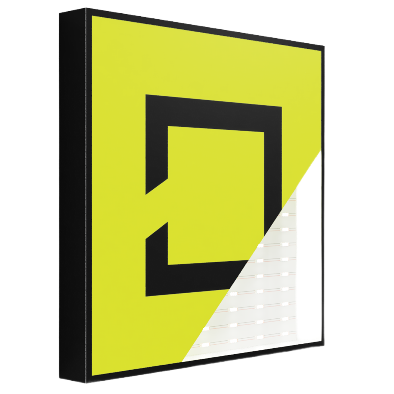 Leuchtkasten mit Scheibe einseitig