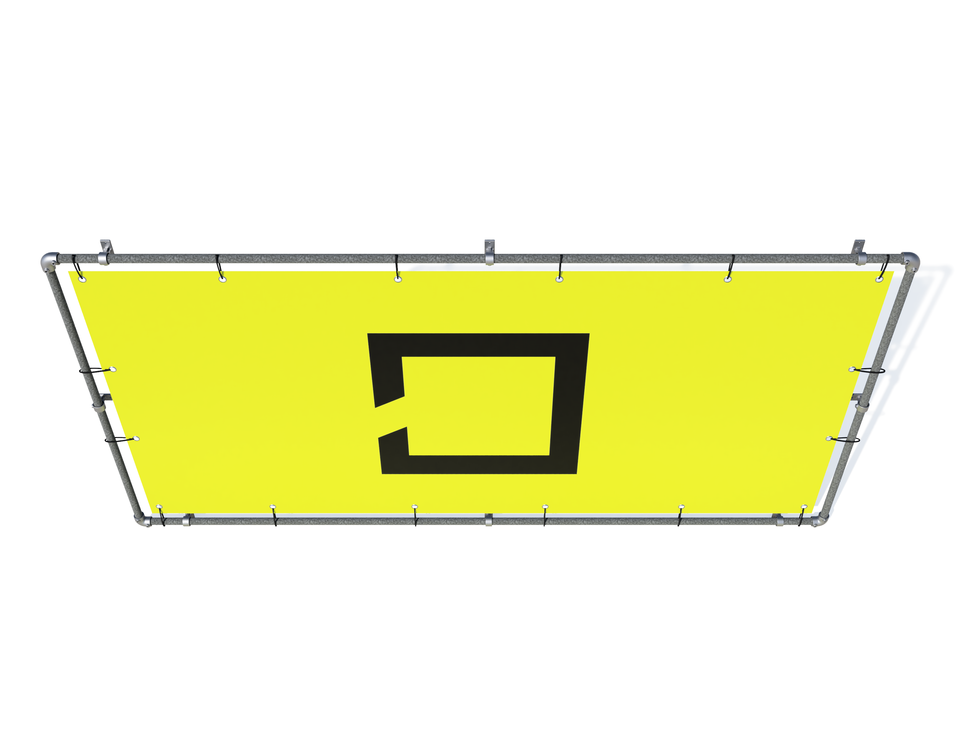 Bannerrahmen für Wandmontage 